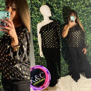 New 👚 black and gold